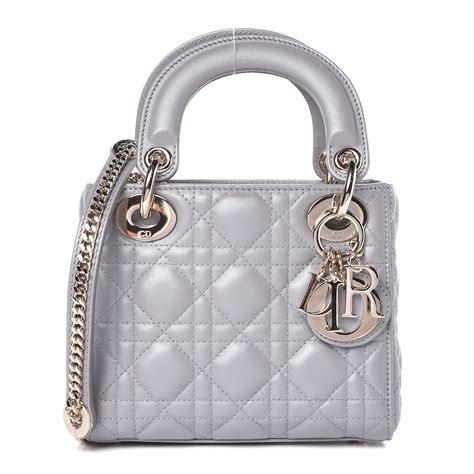 lady dior grey mini|lady dior designer bag.